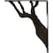 Ekena Millwork Damon Wrought Iron Bracket, (Triple center brace), Antiqued Warm Silver 2"W x 12"D x 15"H BKTM02X12X15TDAAWS - alternate 4